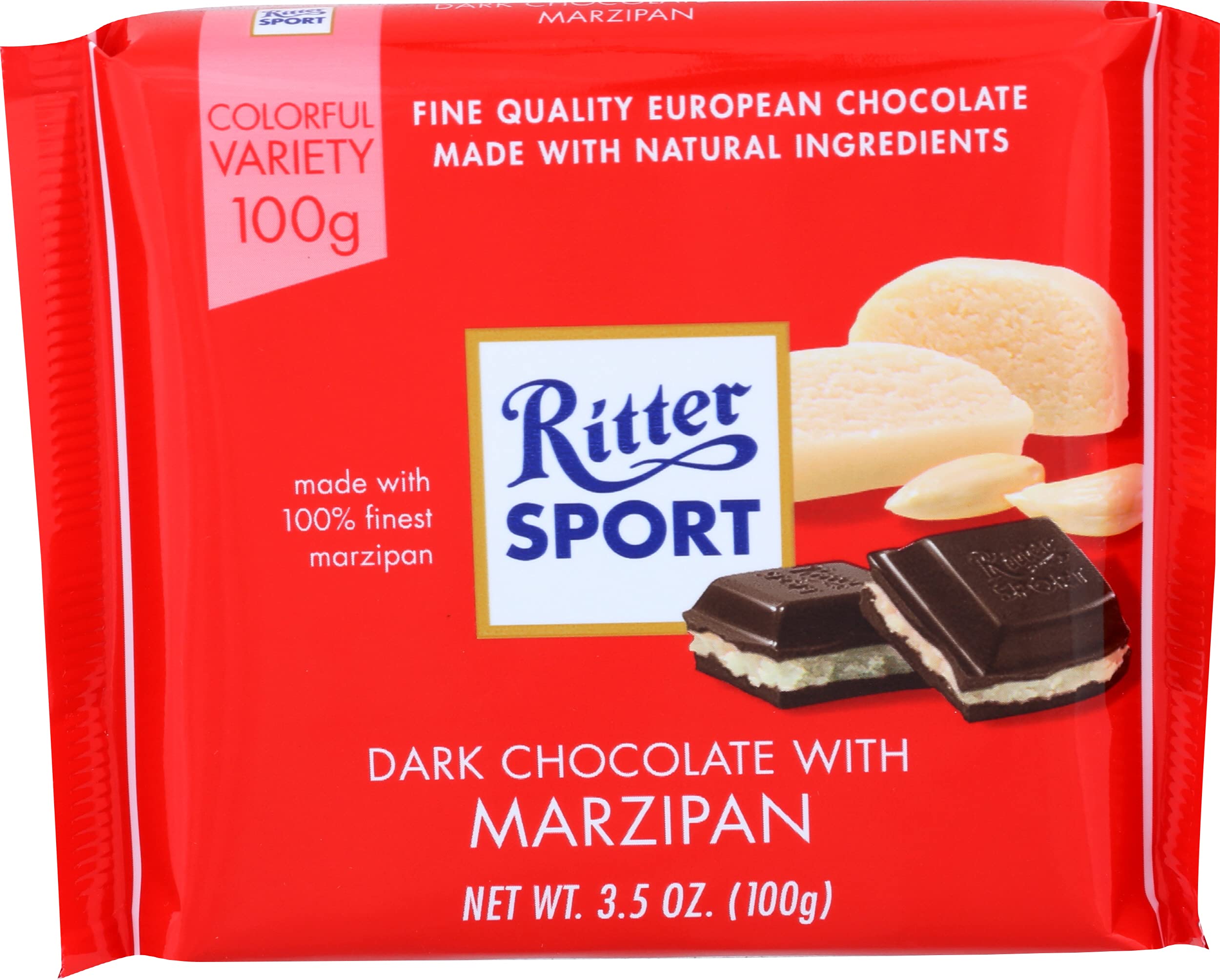 Product image of Ritter Sport Dark Chocolate Marzipan 3.5 oz 3.5 oz